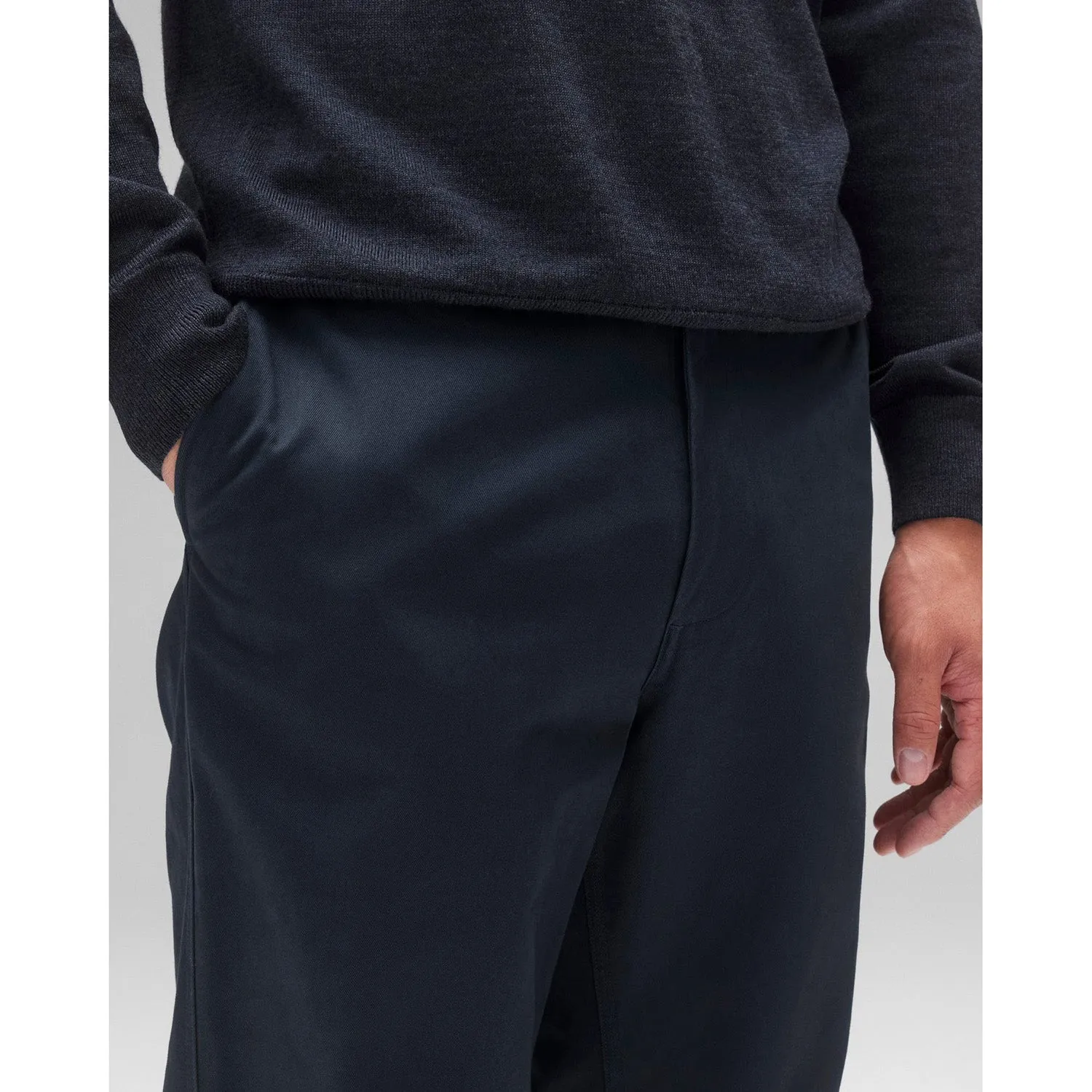 Reigning Champ Men Woven Cotton Chino Ivy Pant Navy