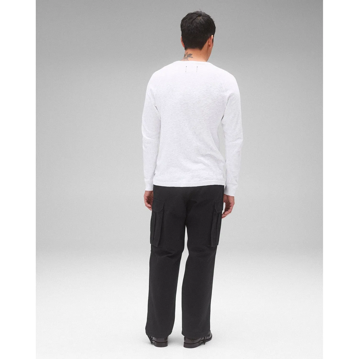Reigning Champ Men Woven Cotton Chino Keeper Pant Black