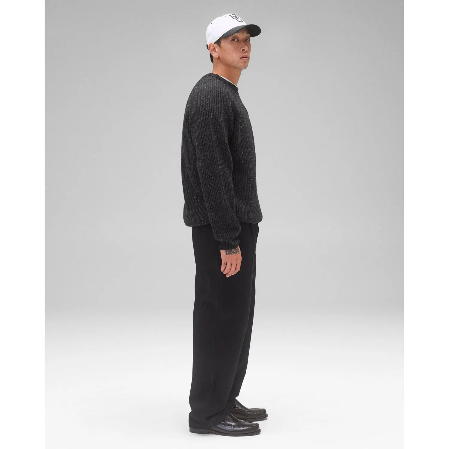 Reigning Champ Men Woven Cotton Chino Sophomore Pant Black