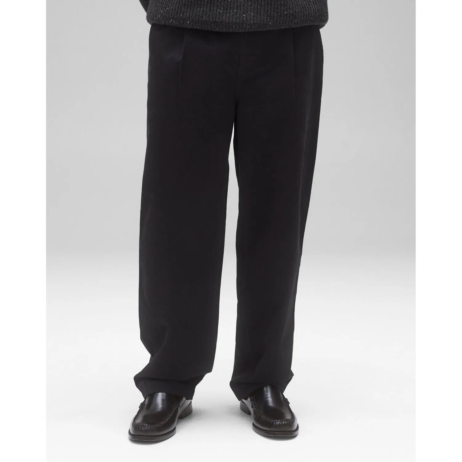 Reigning Champ Men Woven Cotton Chino Sophomore Pant Black