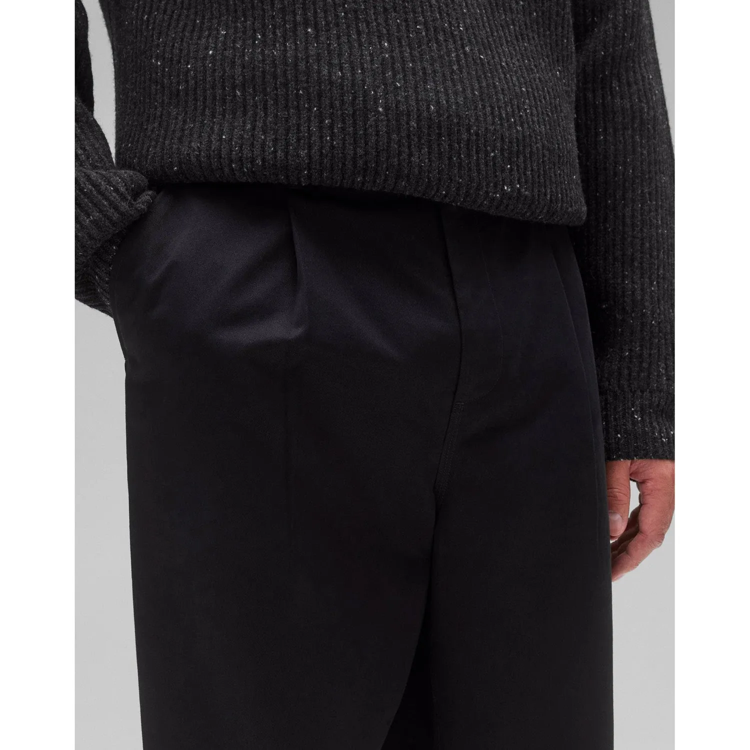 Reigning Champ Men Woven Cotton Chino Sophomore Pant Black