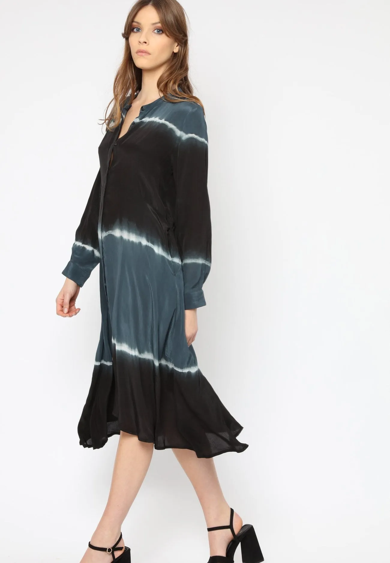 Religion Tie Dye Shirt Dress
