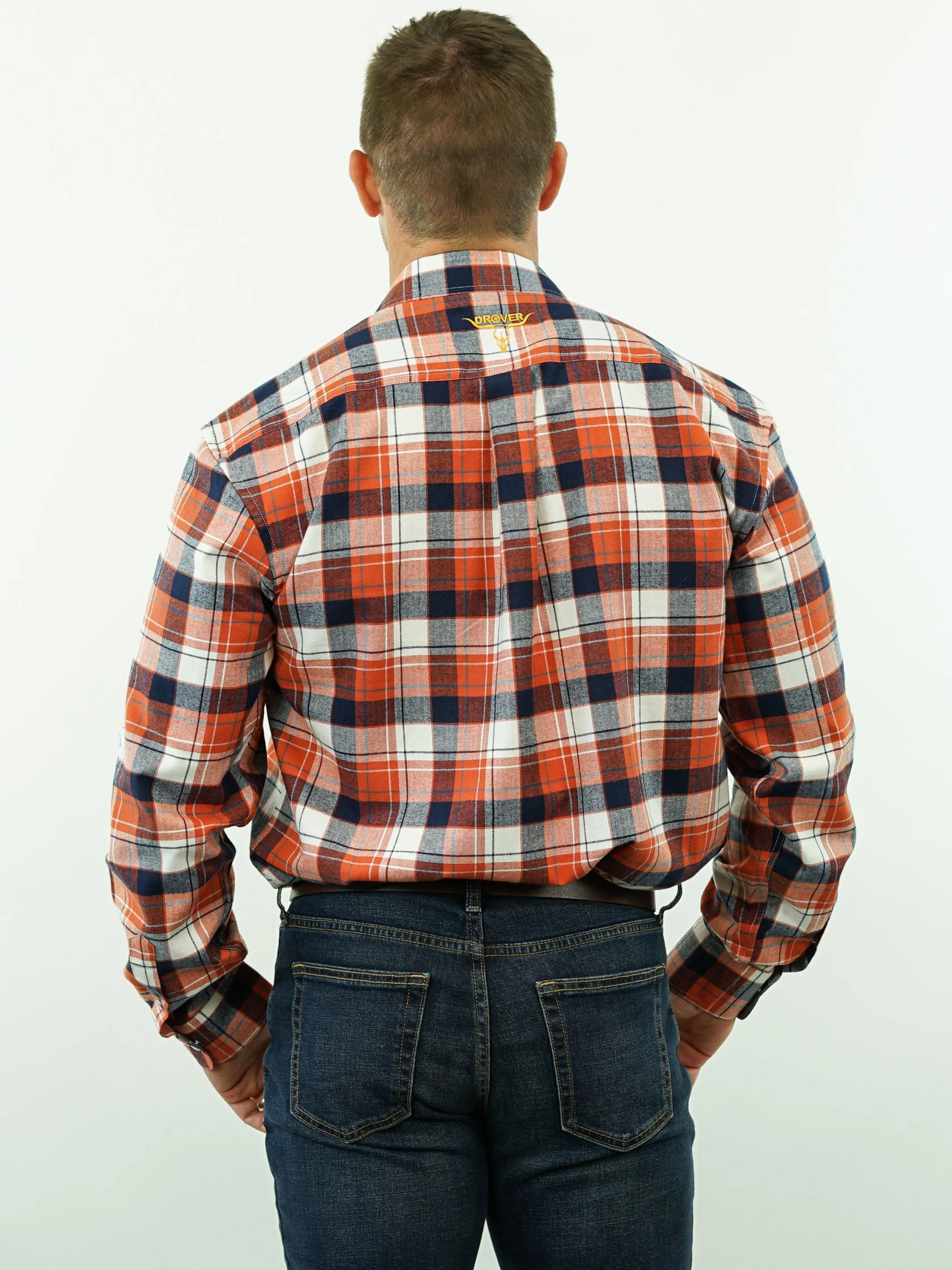 Remington - Plaid, Snap, Flannel, Option Cuff, Classic Fit Shirt