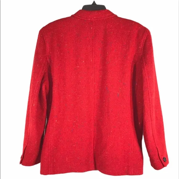Retro 1980s Liz Claiborne Tweed Blazer, size 12