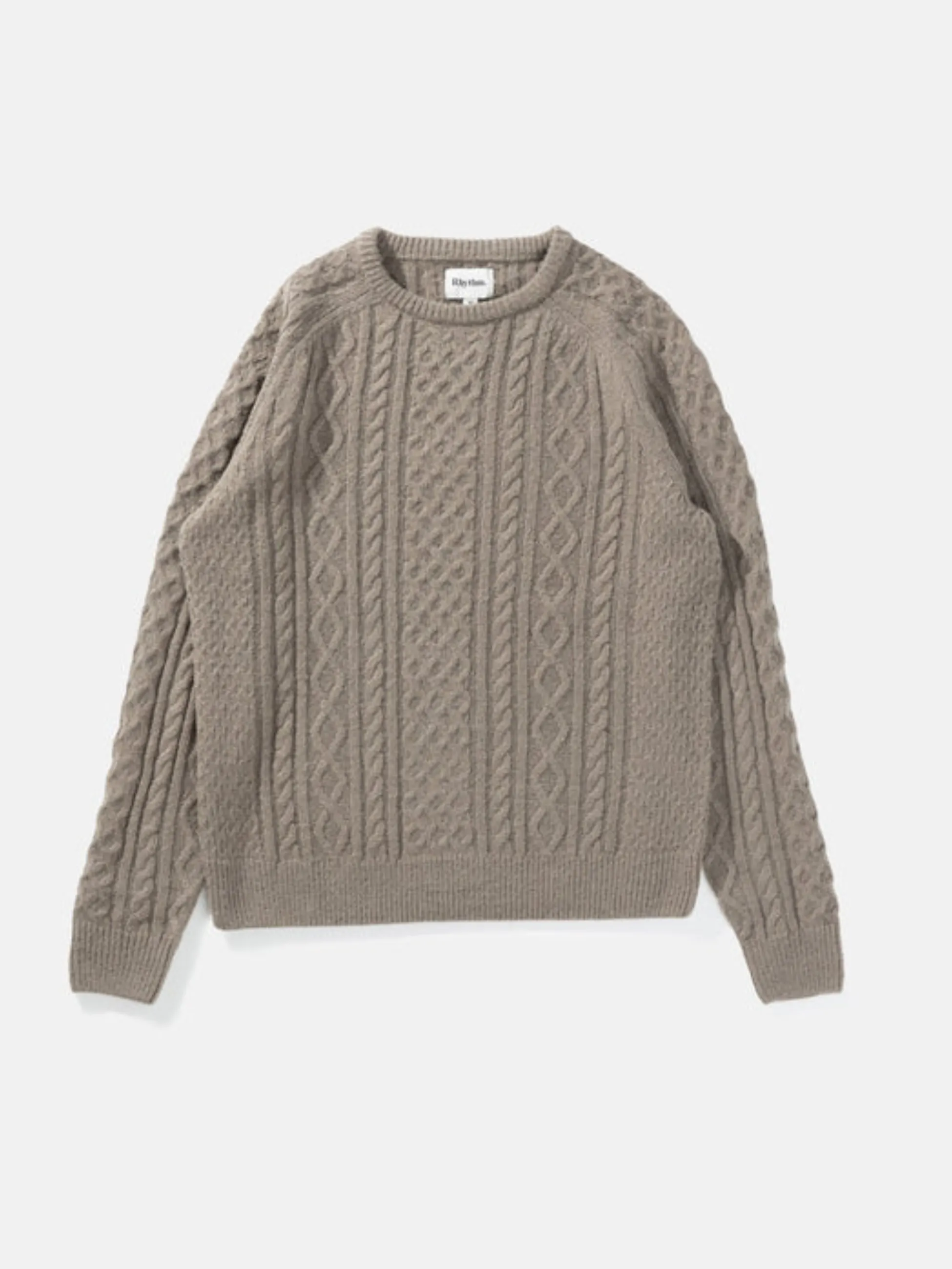 Rhythm Mohair Fishermans Knit - Sand