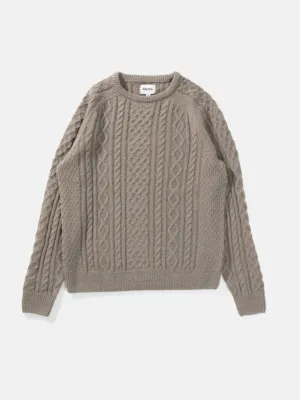 Rhythm Mohair Fishermans Knit - Sand