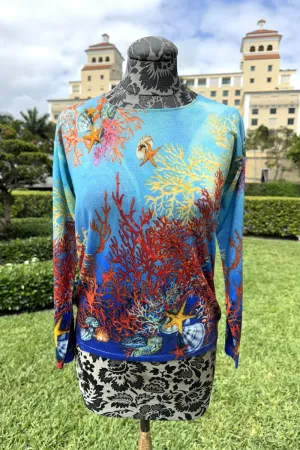Richard Grand Turquoise Reef Cashmere Sweater