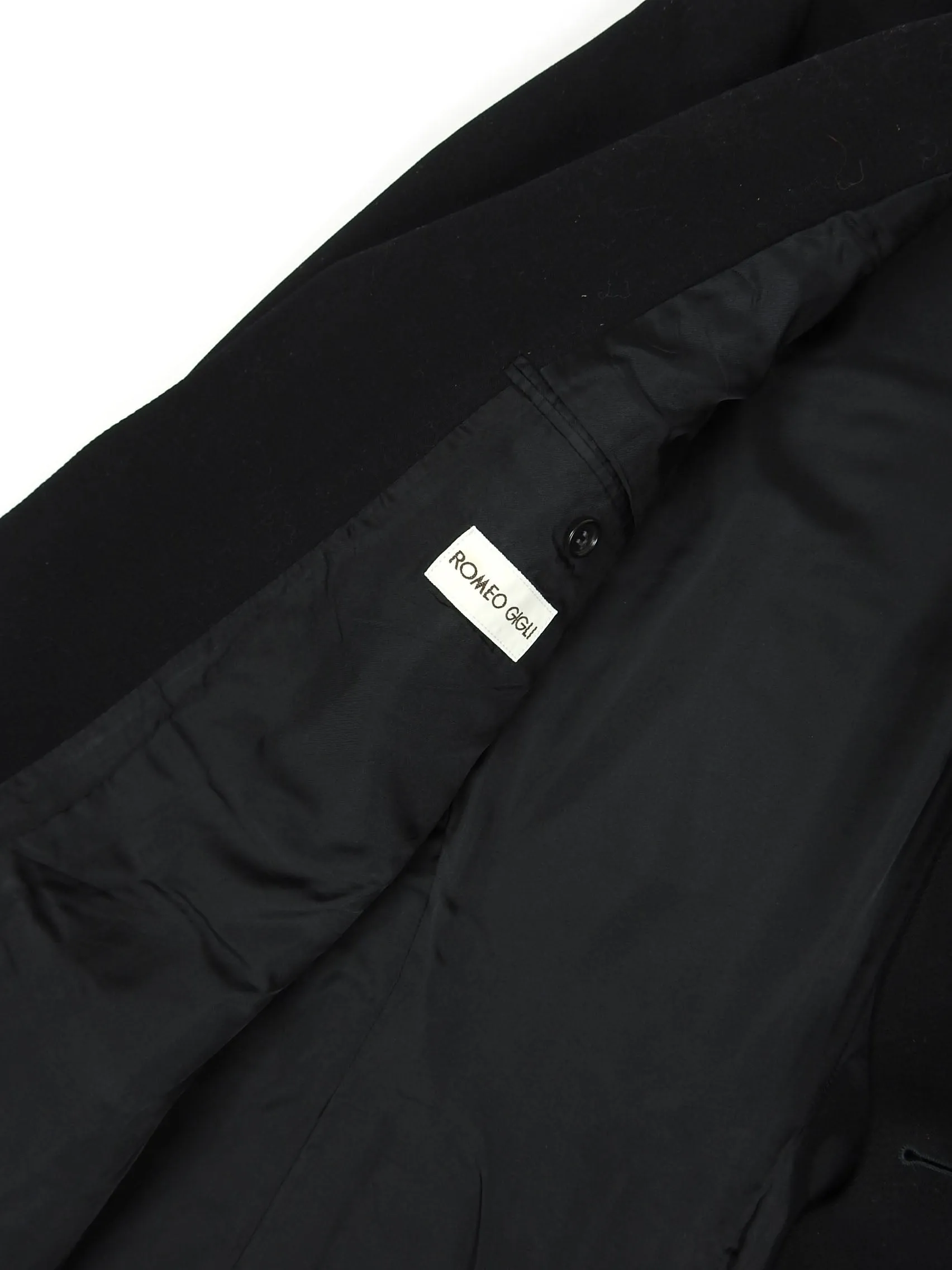 Romeo Gigli Black Wool Blazer Size 54