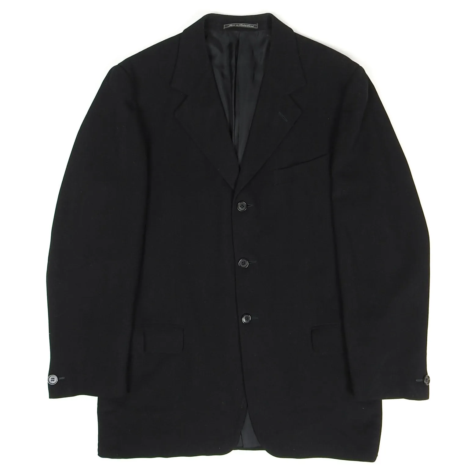 Romeo Gigli Black Wool Blazer Size 54