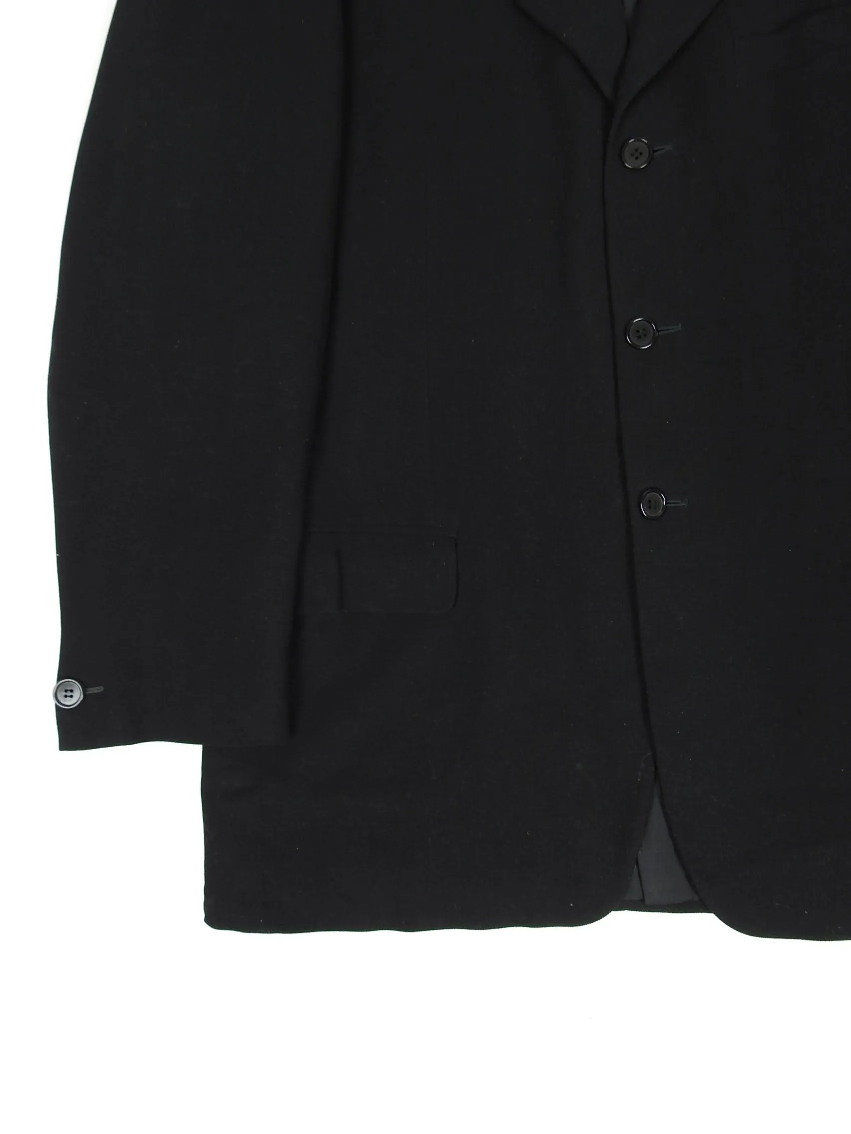 Romeo Gigli Black Wool Blazer Size 54