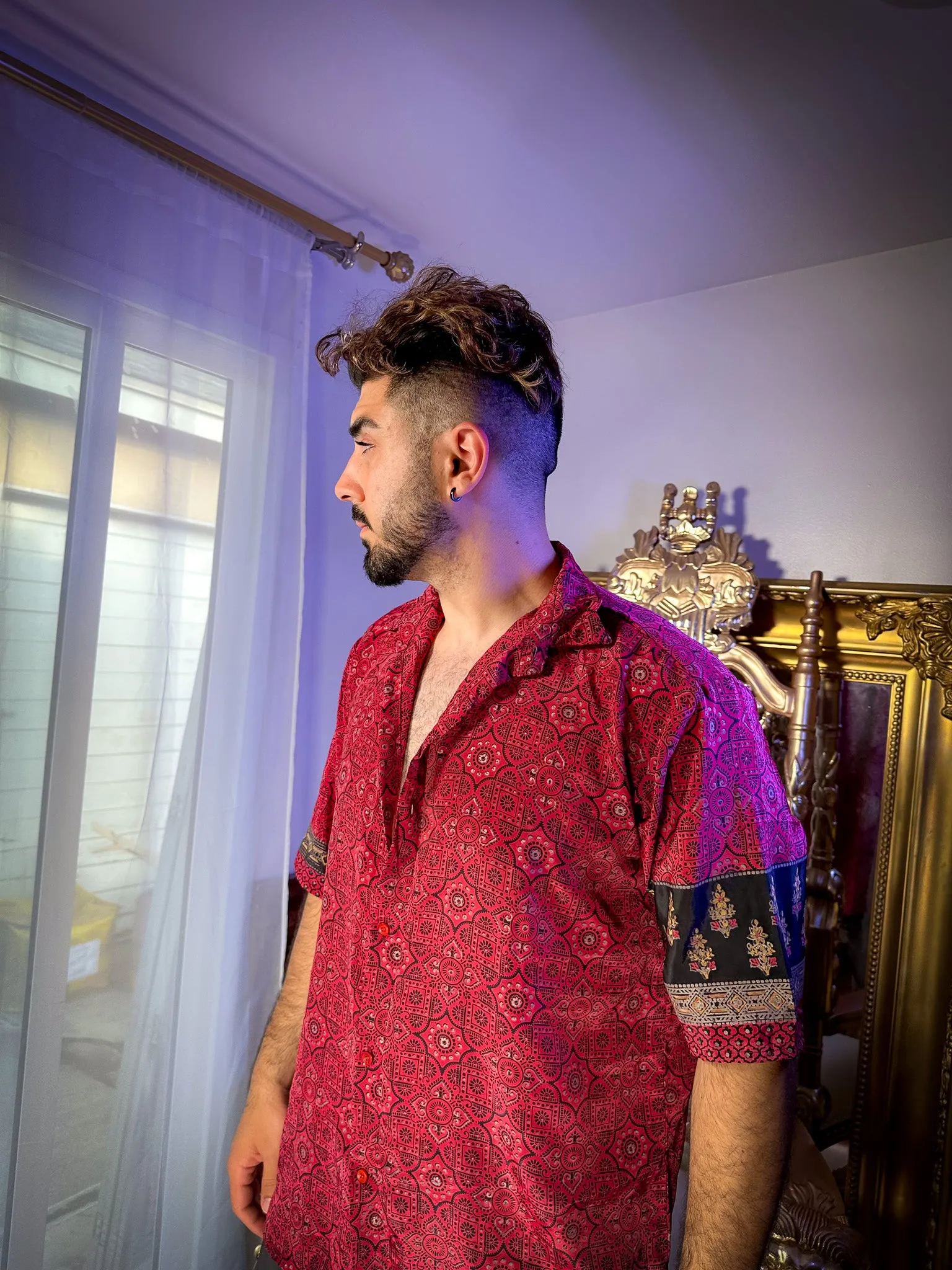 Rosa Negra Button-Up Shirt