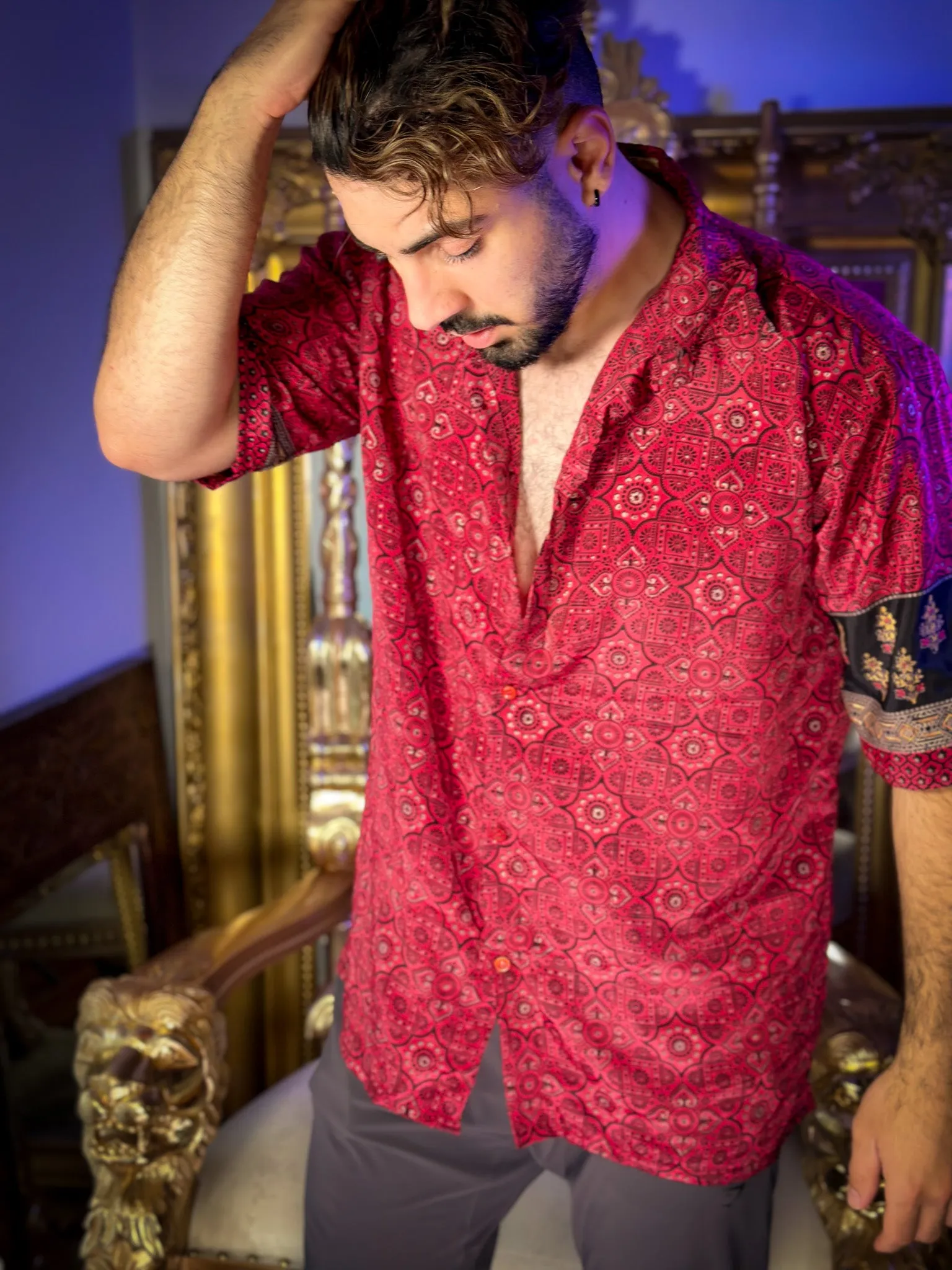 Rosa Negra Button-Up Shirt