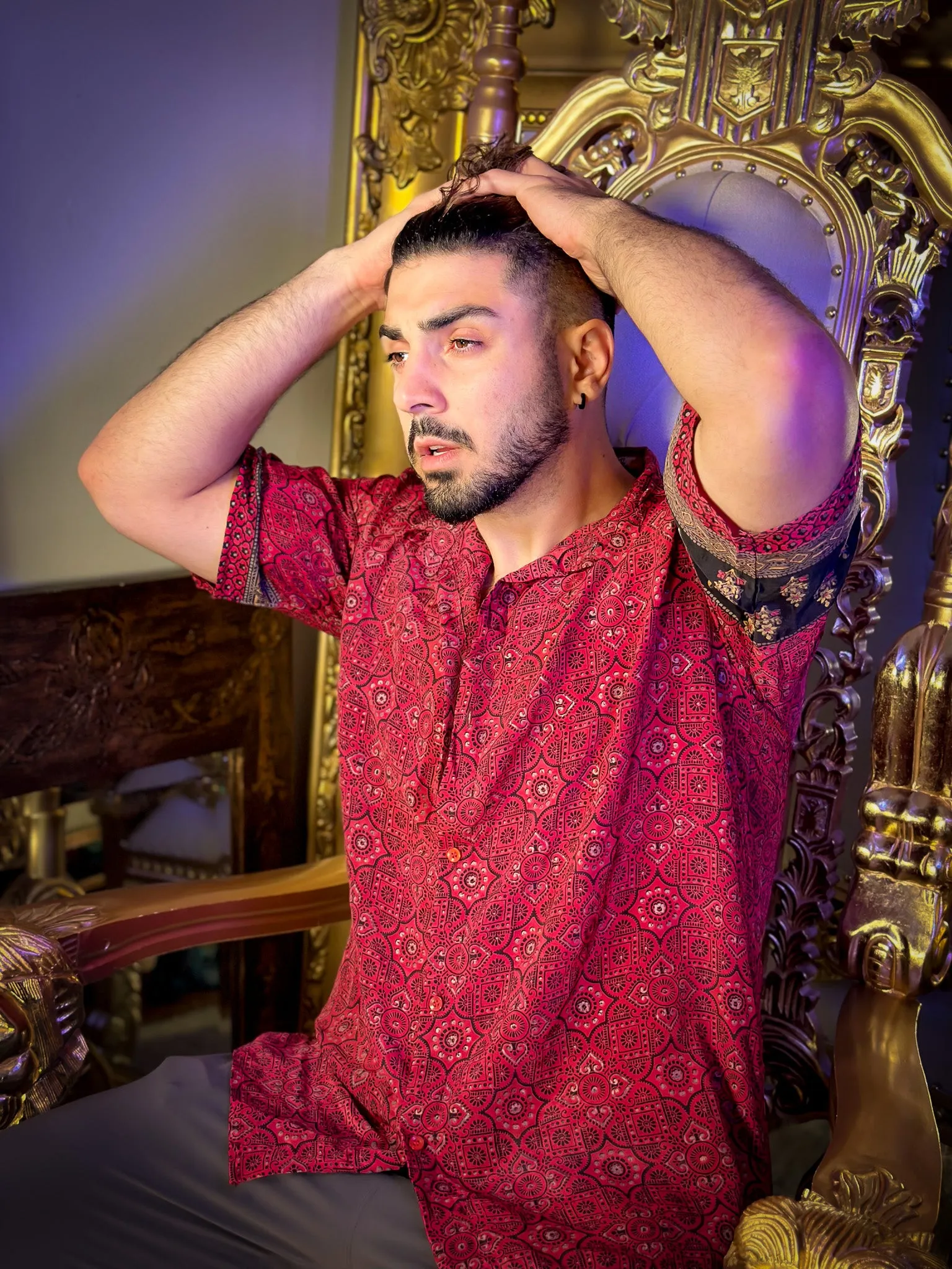 Rosa Negra Button-Up Shirt