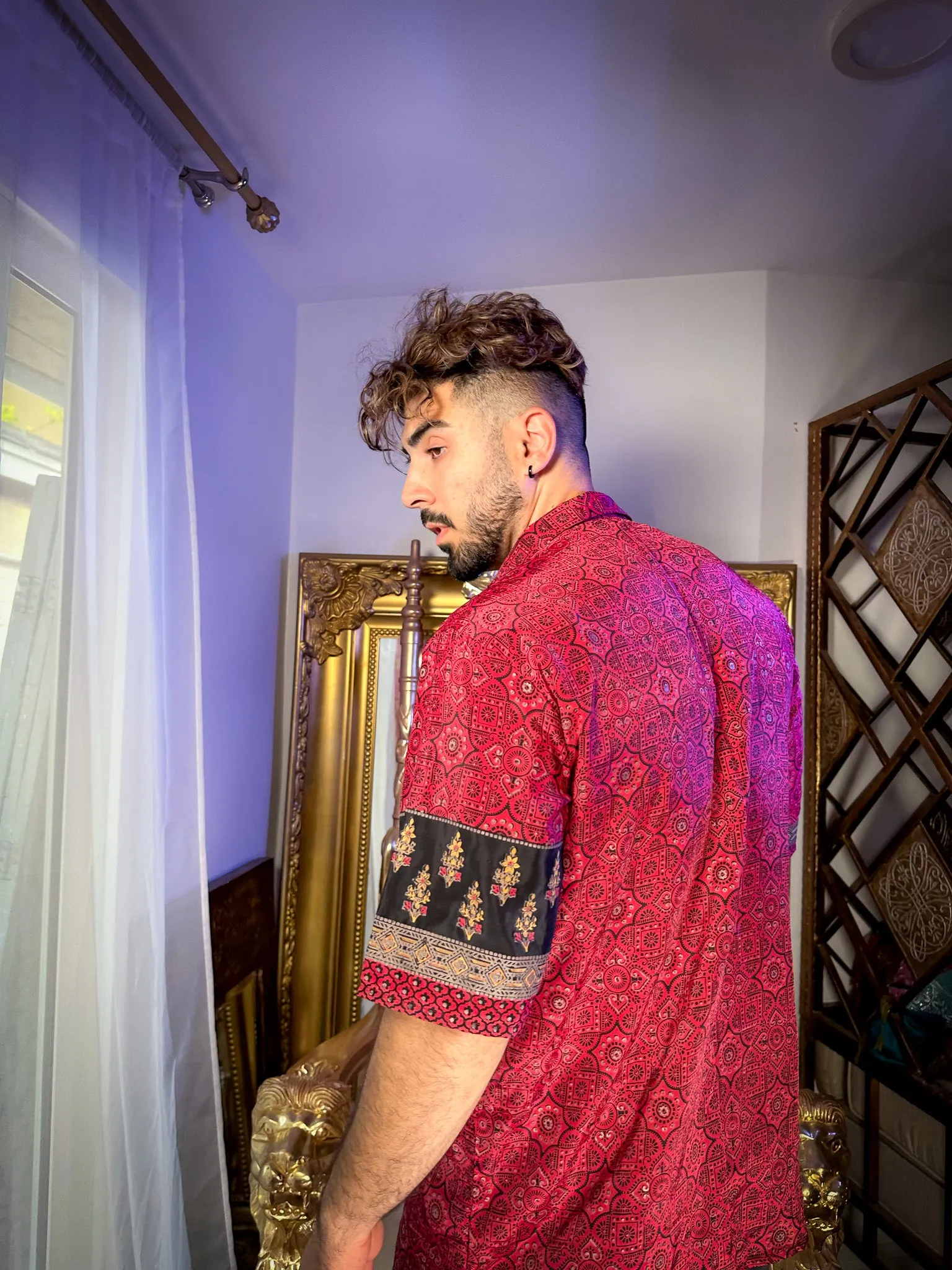 Rosa Negra Button-Up Shirt