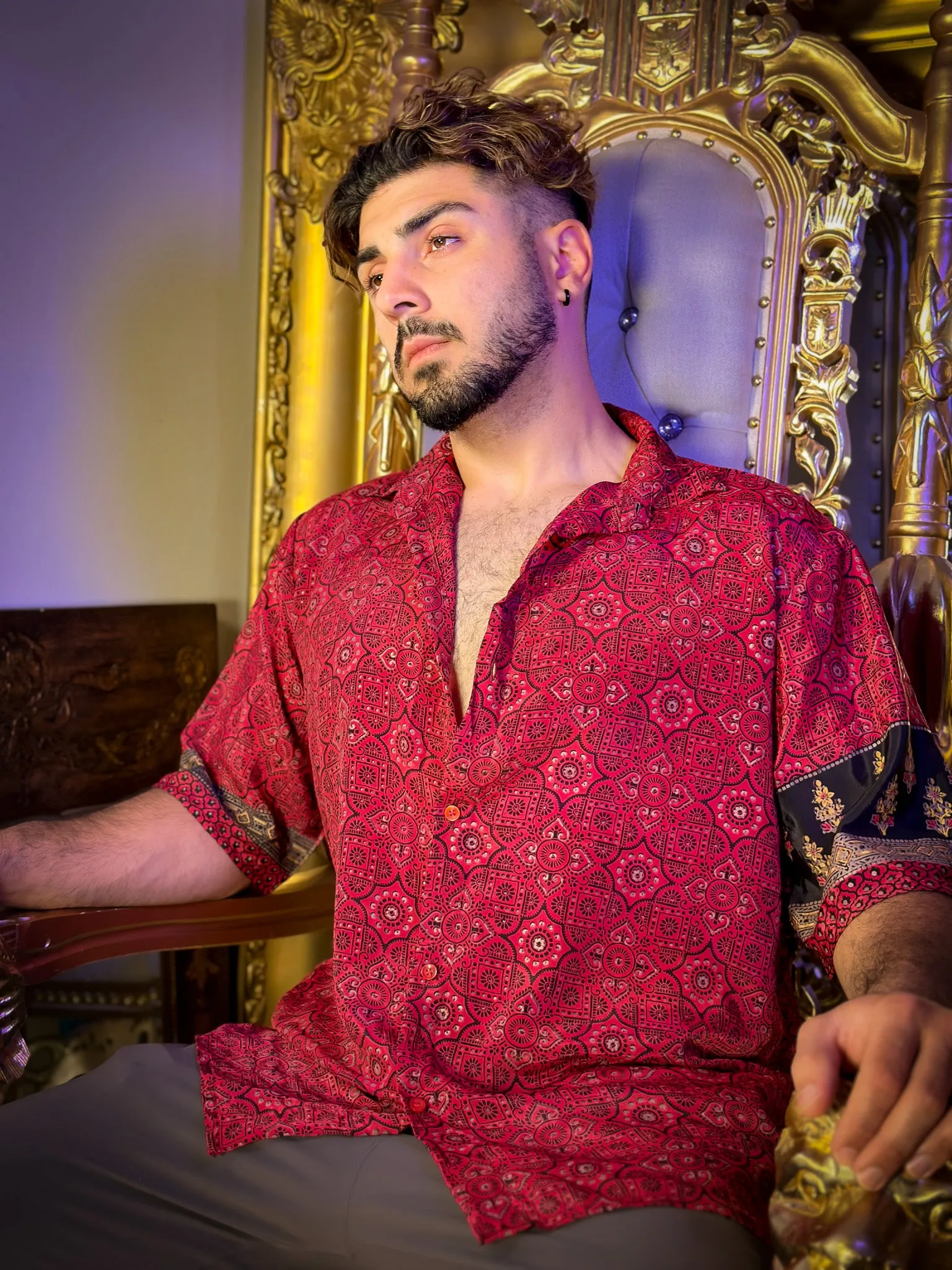Rosa Negra Button-Up Shirt