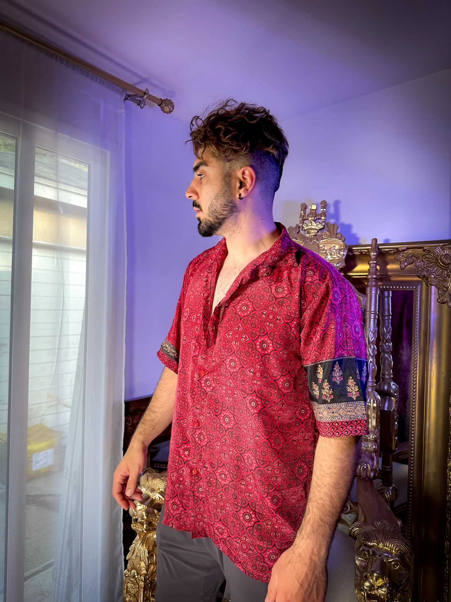 Rosa Negra Button-Up Shirt