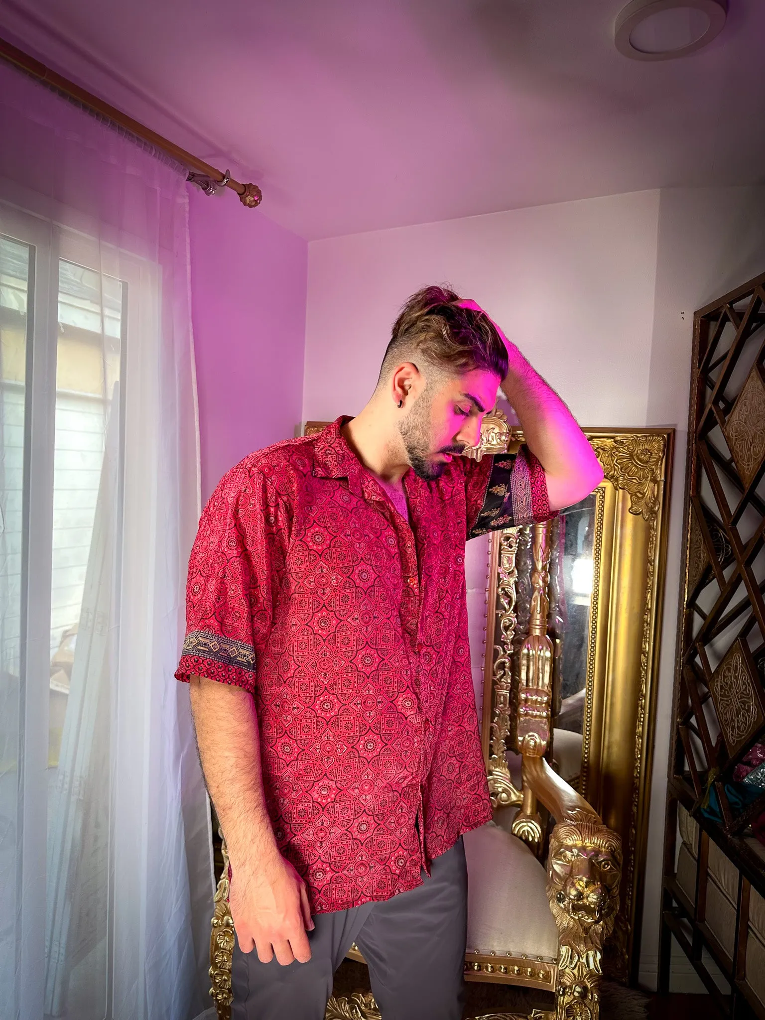 Rosa Negra Button-Up Shirt