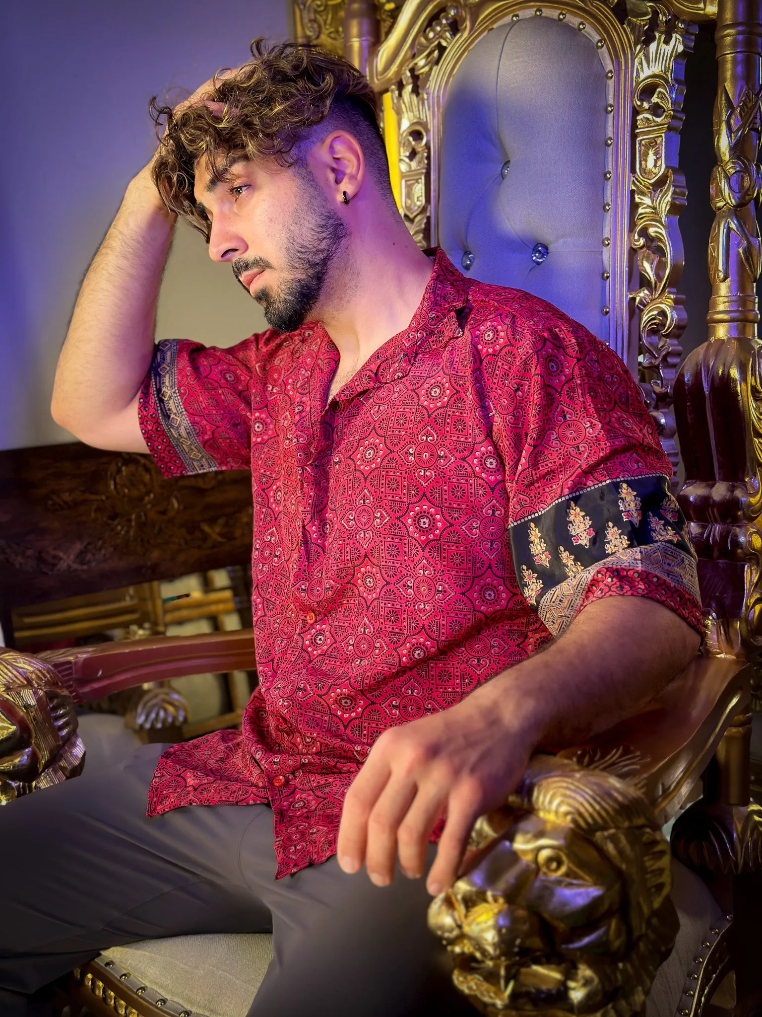 Rosa Negra Button-Up Shirt