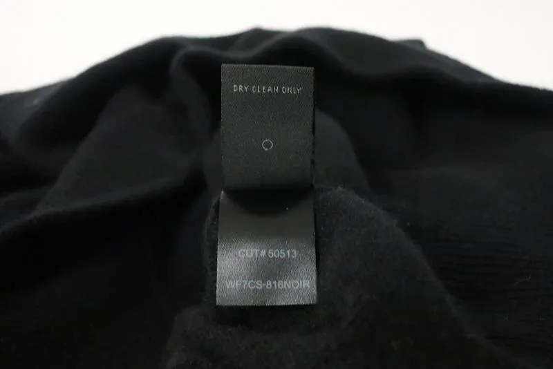 RtA Sweater Nino Black Cashmere Size Small Off the Shoulder Pullover NEW