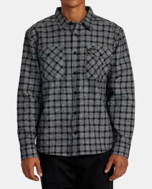 RVCA Mens Hughes Flannel Long Sleeve Shirt