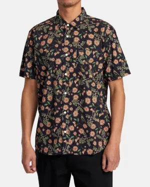 RVCA Mens Morning Glory Short Sleeve Woven Shirt