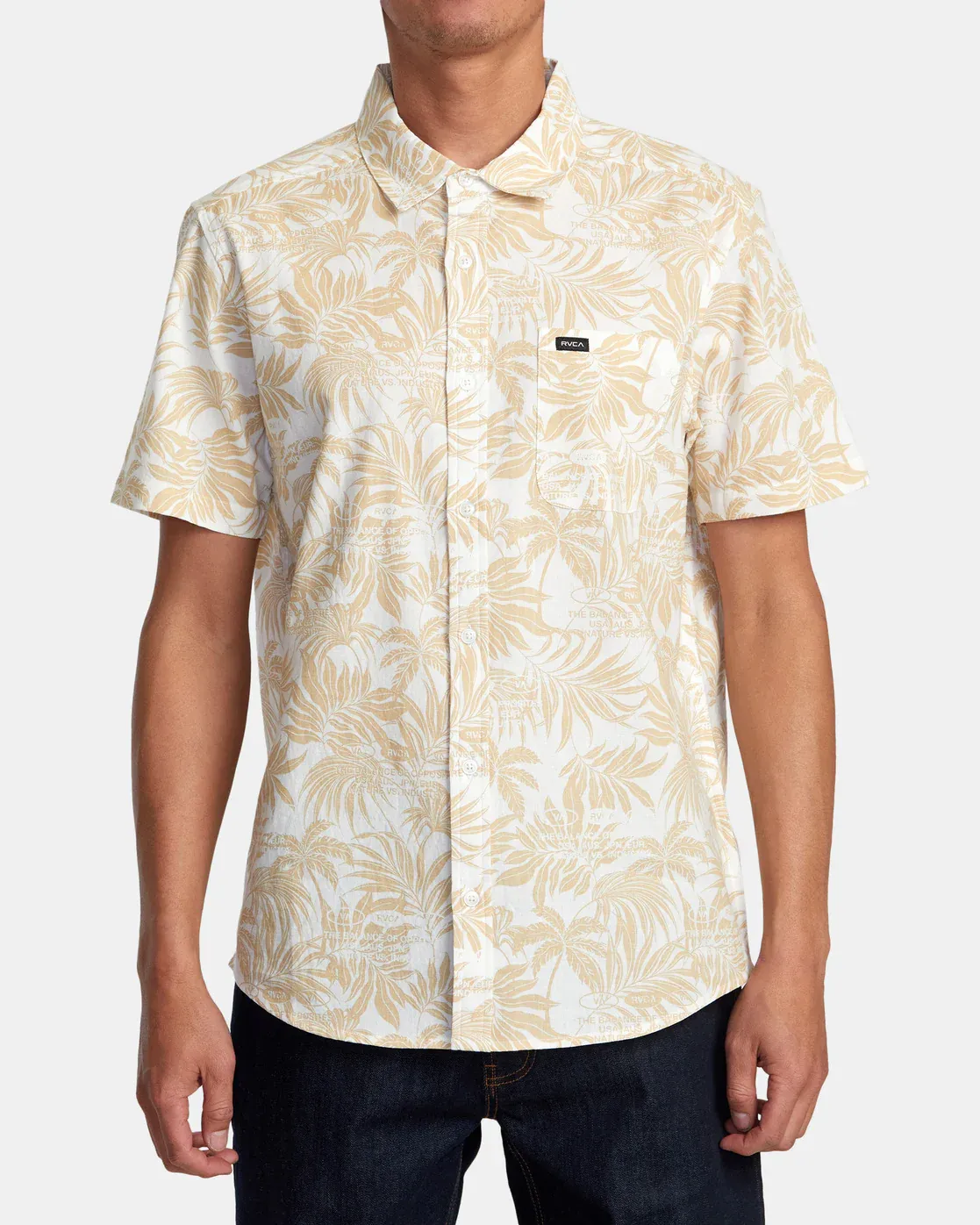 RVCA Mens Rvgazi Short Sleeve Shirt