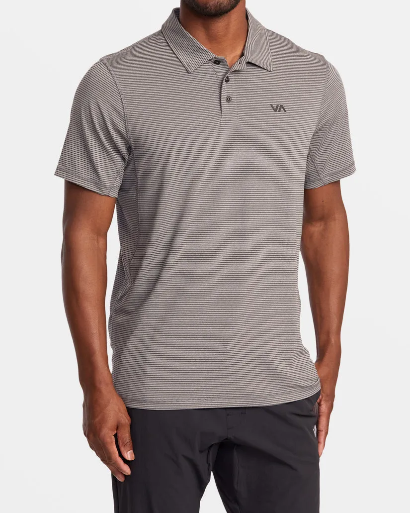 RVCA Mens Sports Vent Polo Technical Polo Shirt