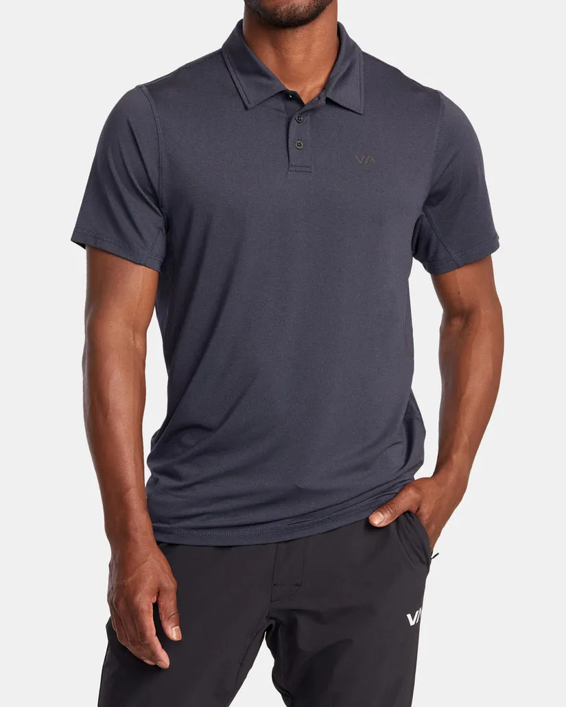 RVCA Mens Sports Vent Technical Polo Shirt