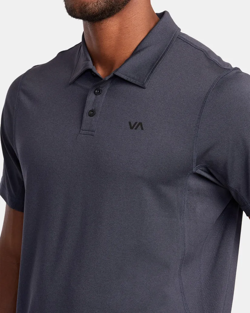 RVCA Mens Sports Vent Technical Polo Shirt