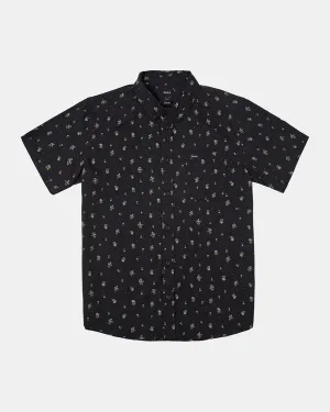RVCA Mens Thatll Do Print Short Sleeve Shirt