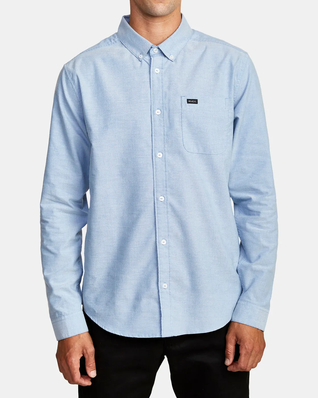 RVCA Mens Thatll Do Stretch Long Sleeve Shirt