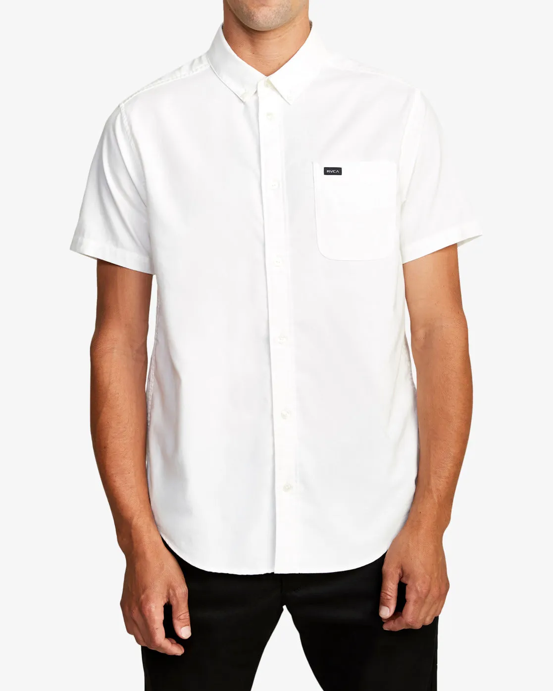 RVCA Mens Thatll Do Stretch Short Sleeve Shirt