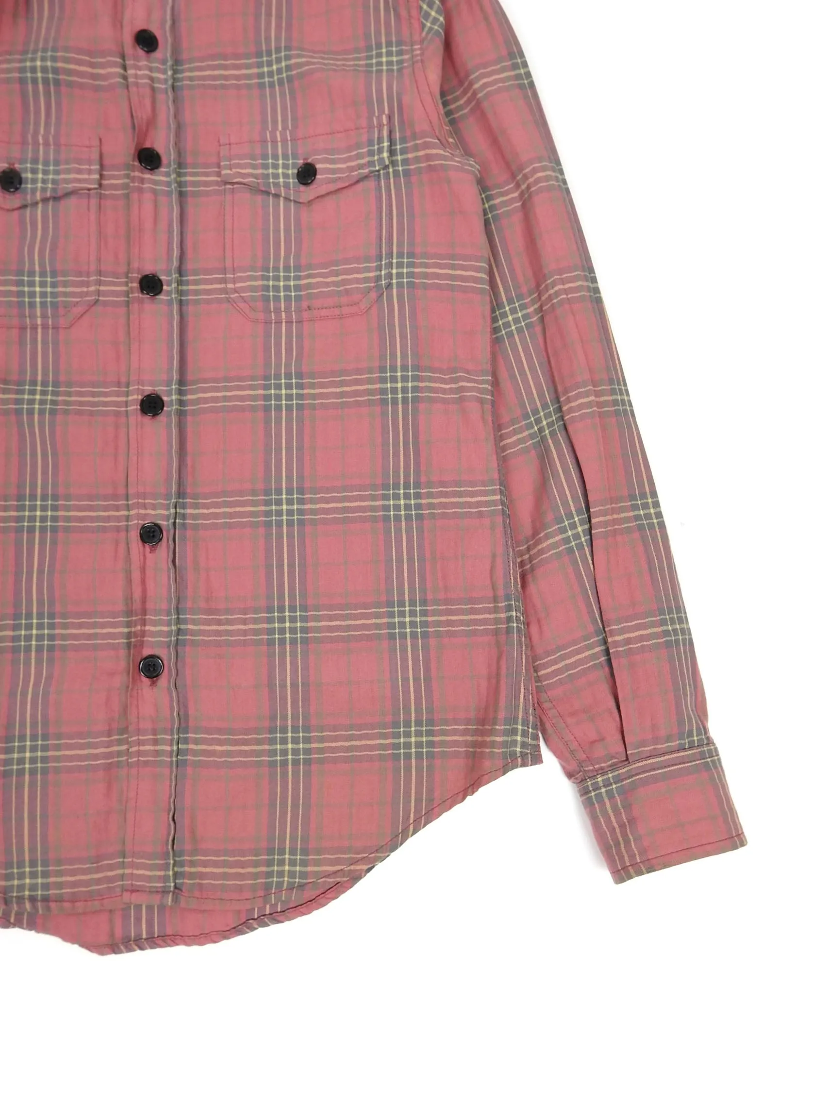 Saint Laurent Red Flannel Shirt Size XS