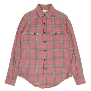 Saint Laurent Red Flannel Shirt Size XS