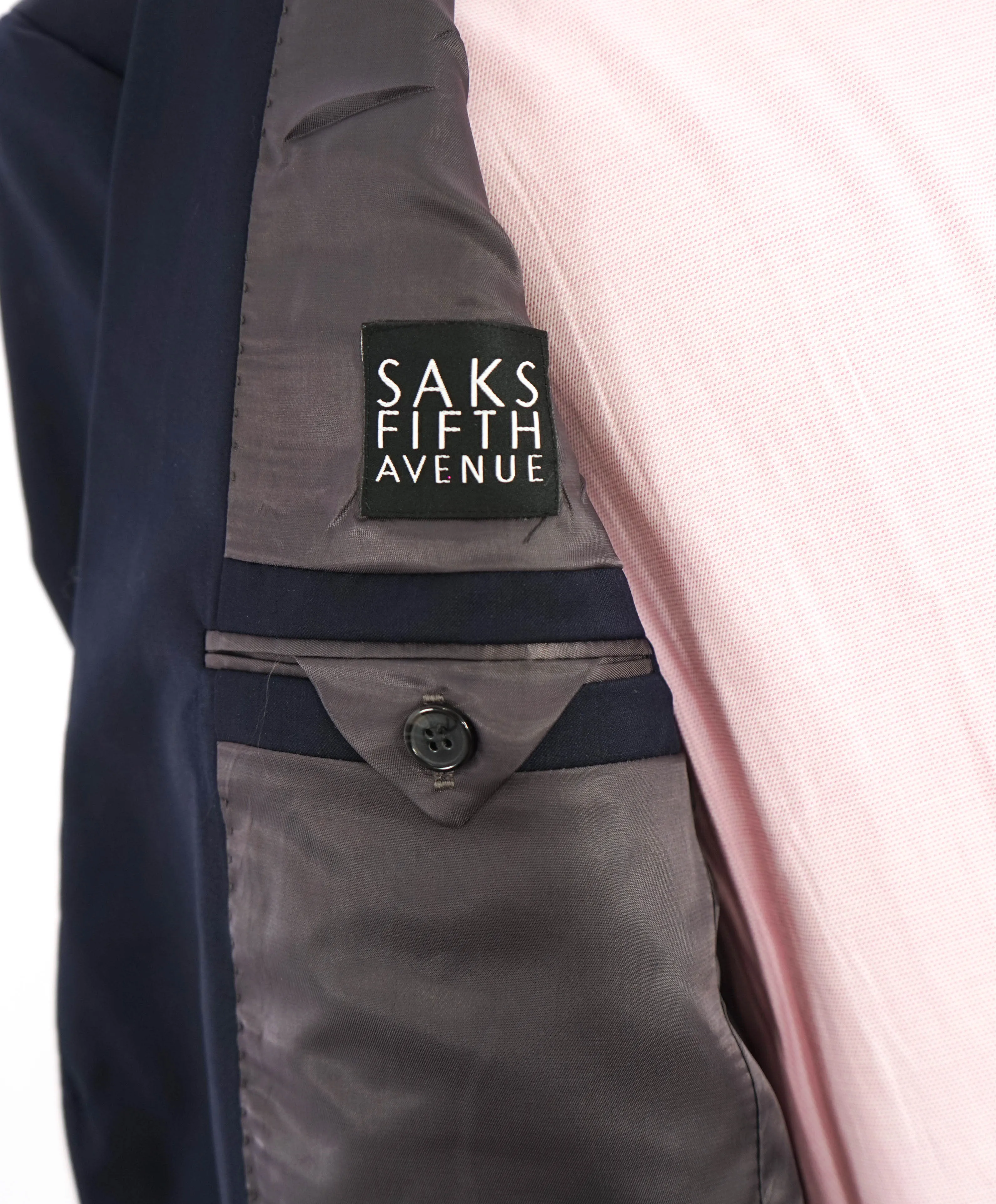 SAKS FIFTH AVENUE - By ERMENEGILDO ZEGNA Wool Navy Blazer - 42R