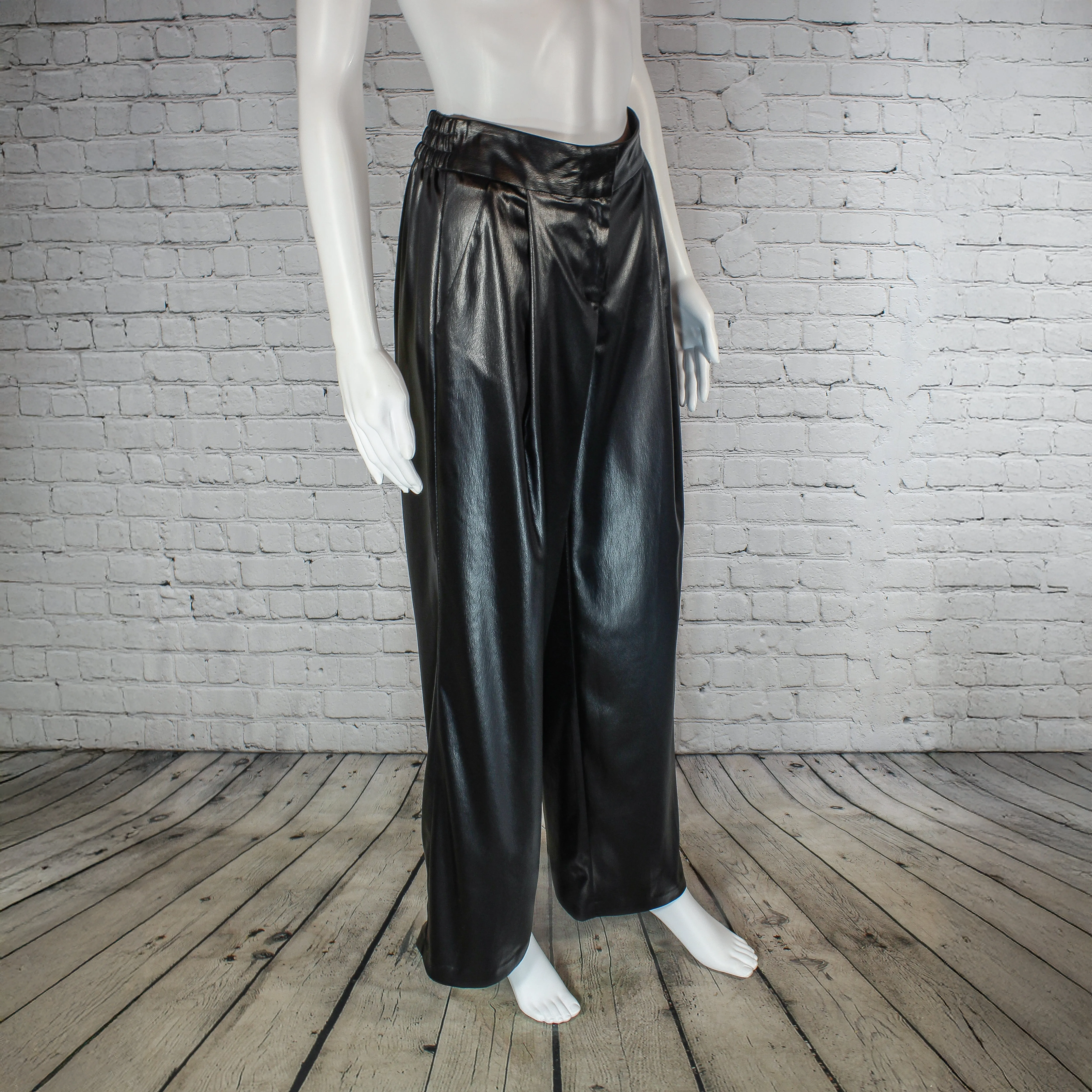 SALE! Eliza Faux Leather Pant in Black by Drew