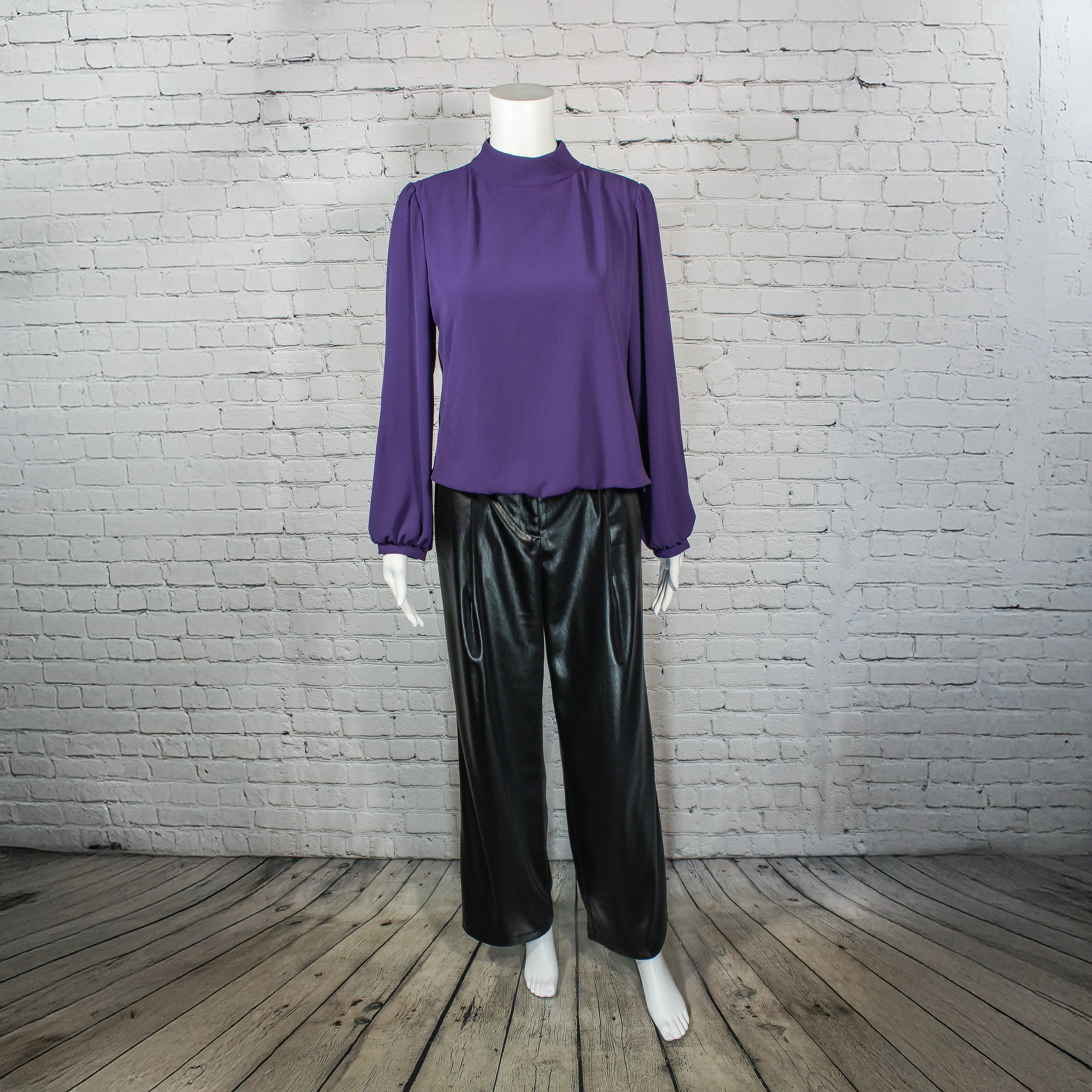 SALE! Eliza Faux Leather Pant in Black by Drew