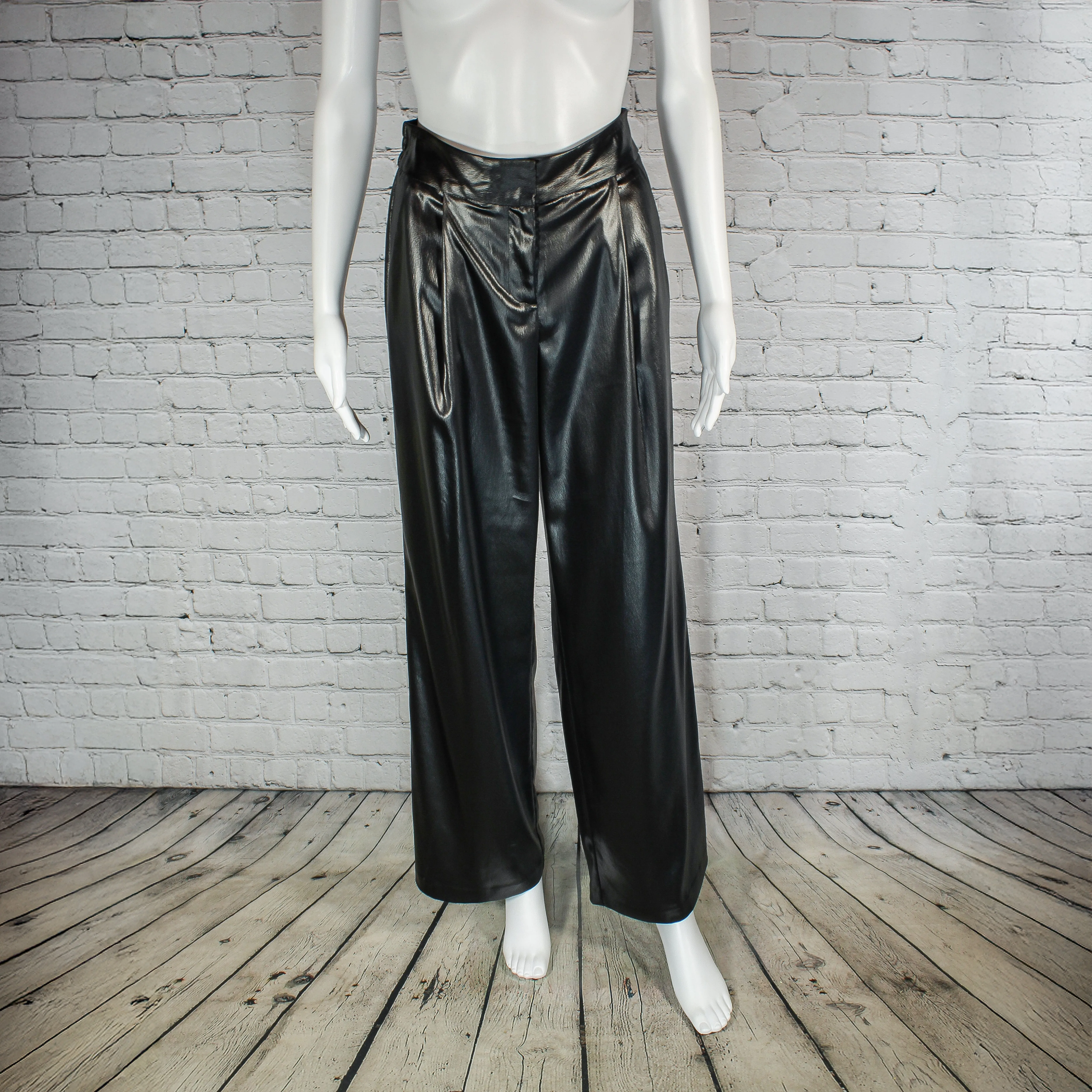SALE! Eliza Faux Leather Pant in Black by Drew