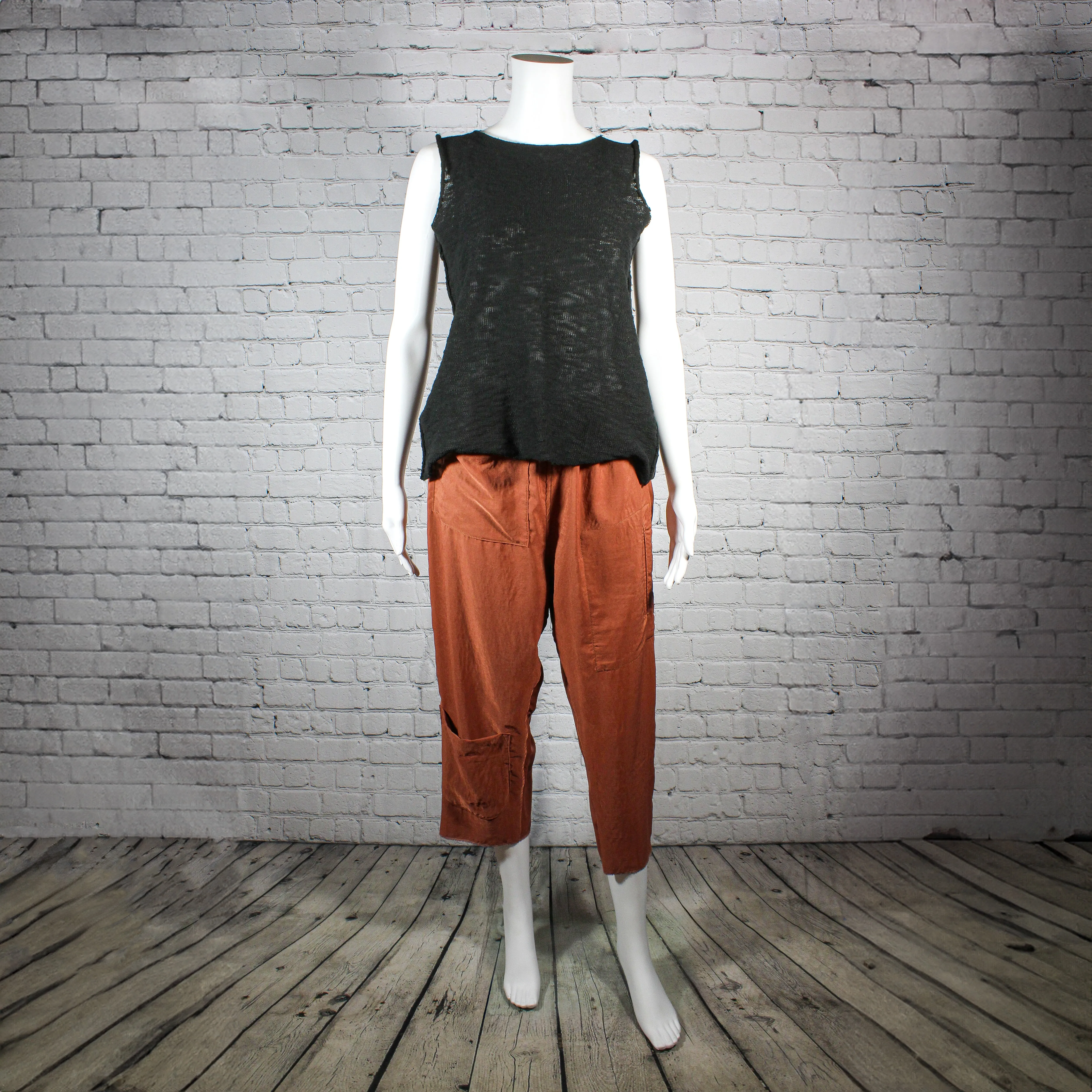 SALE! Open Back Tank in Black by Paper Temples