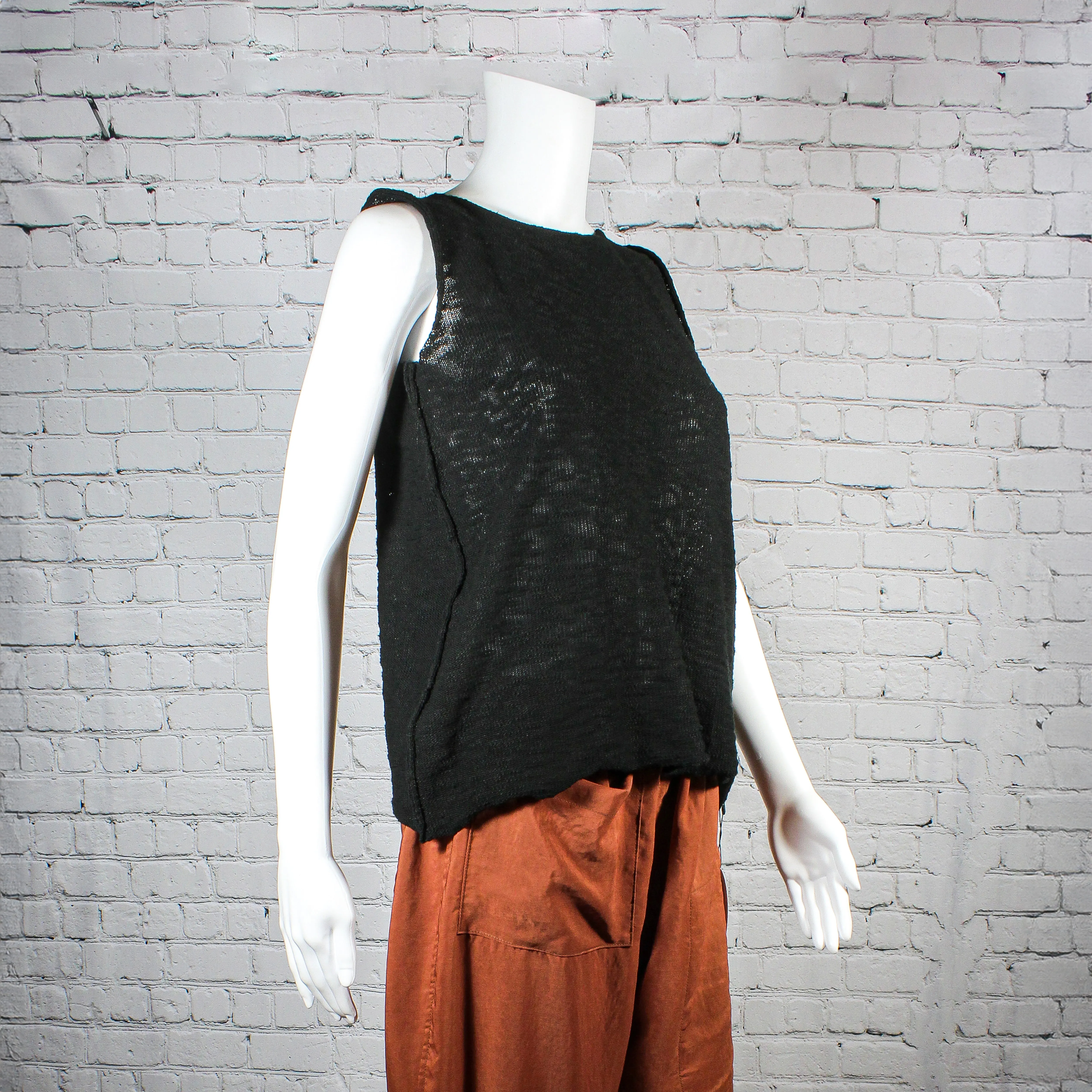SALE! Open Back Tank in Black by Paper Temples