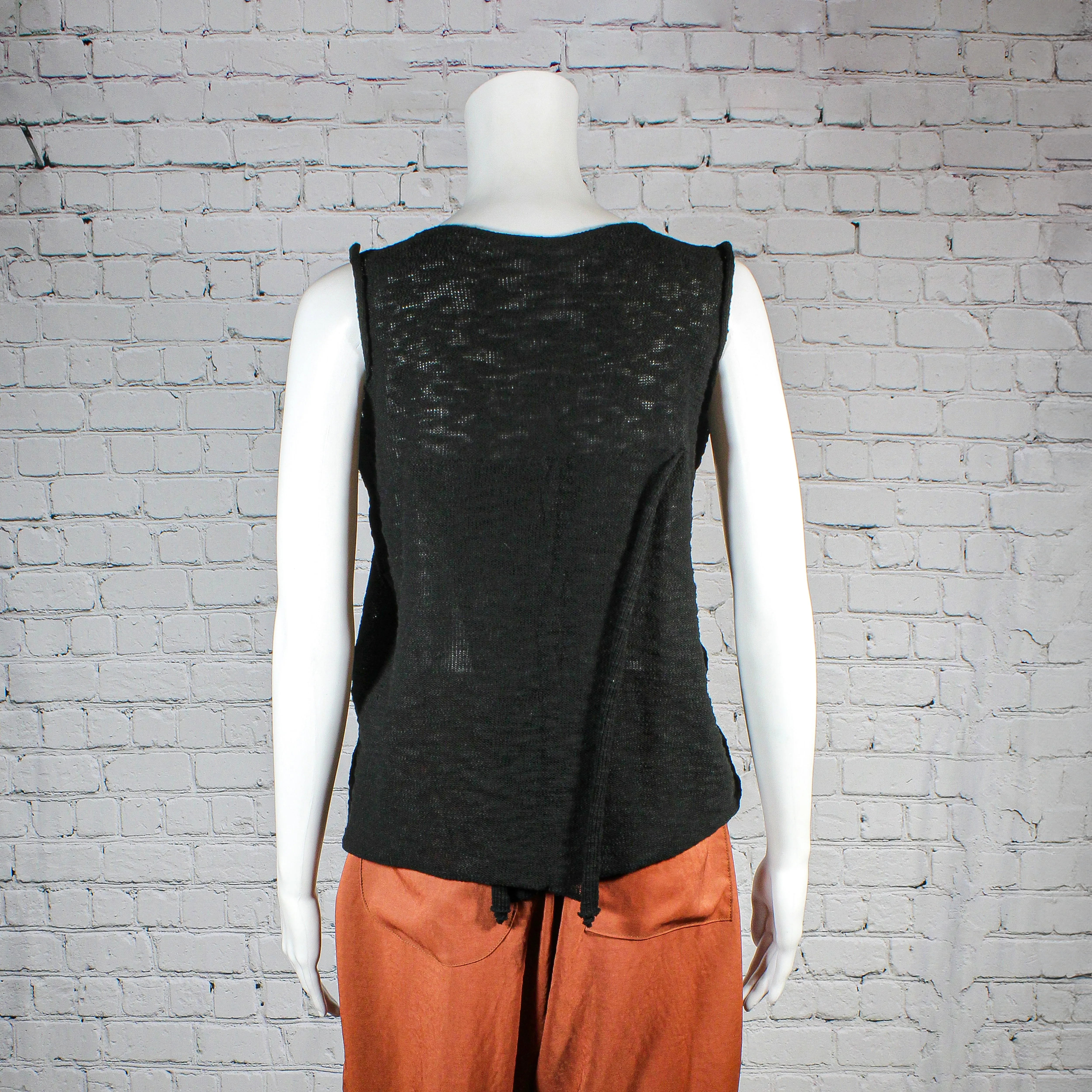 SALE! Open Back Tank in Black by Paper Temples