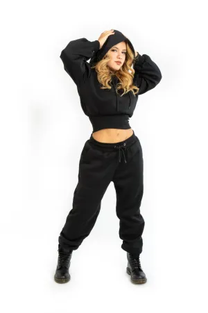 S&P Black Fleece Jogger Pant