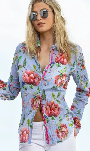 SAN MARCO VINTAGE BLUE BUTTON DOWN SHIRT