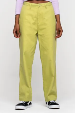 Santa Cruz Womens Pant Nolan Chino - Aloe Green