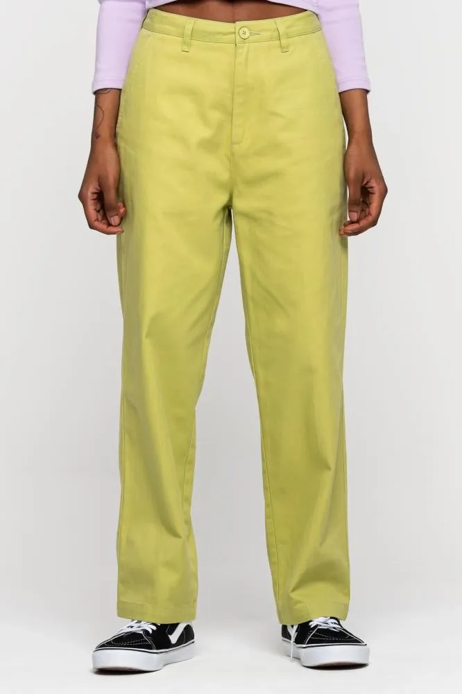 Santa Cruz Womens Pant Nolan Chino - Aloe Green