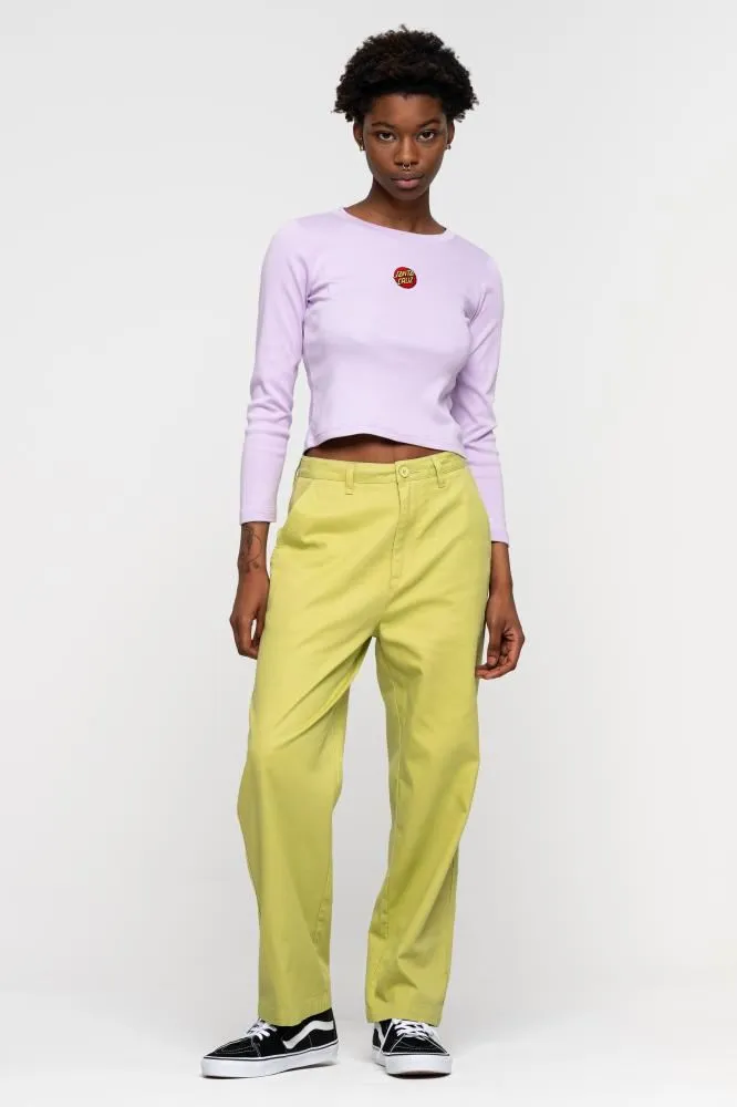 Santa Cruz Womens Pant Nolan Chino - Aloe Green
