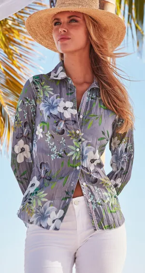 SAO PAOLO DK VINTAGE BLUE BUTTON DOWN SHIRT