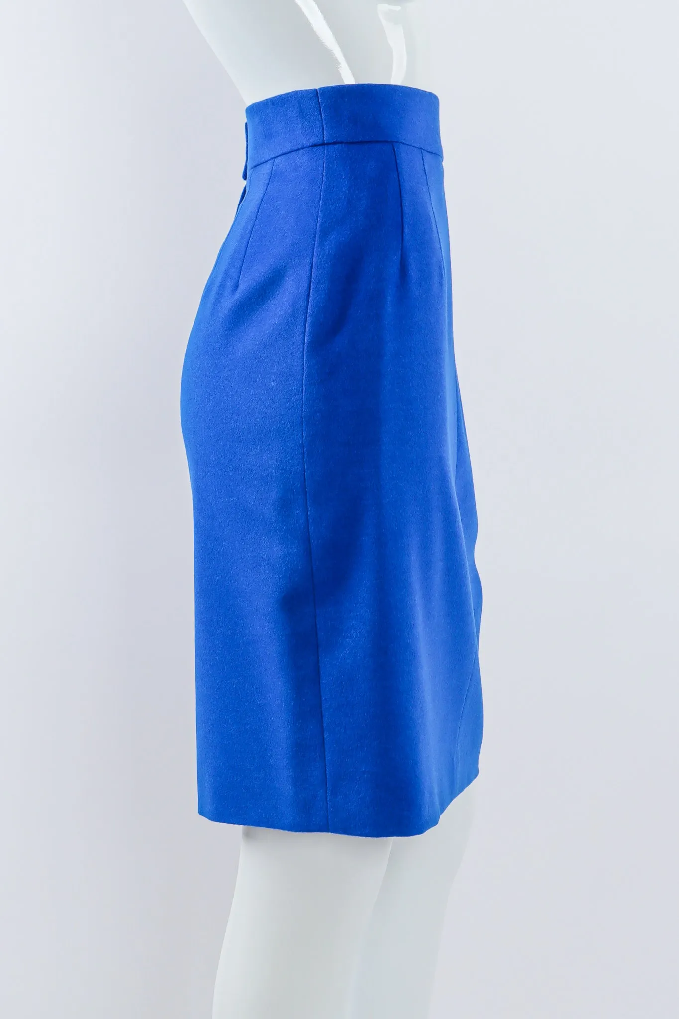 Satin Contrast Blazer & Skirt Set