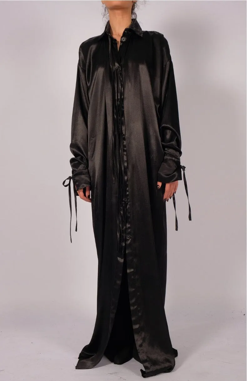 Satin Maxi Shirt