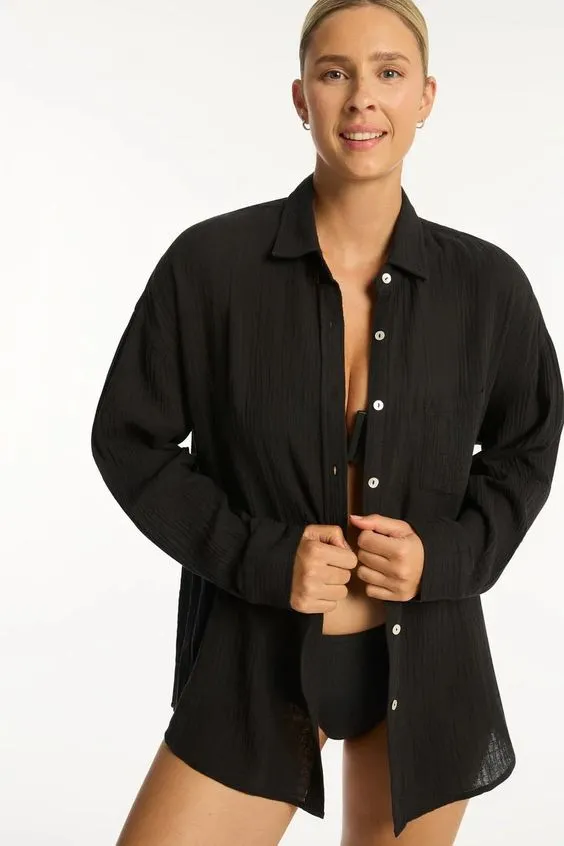 SEA LEVEL- WOMEN'S SUNSET BEACH SHIRT